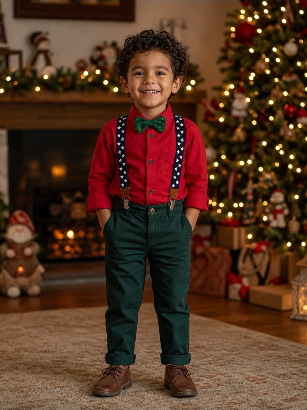 Festive Christmas Outfit for boy, size 5T